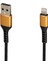 WK-22025 USB To Lıghtnıng Örgülü Siyah Şarj Kablosu (No:14) (4172) 1