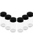 6 Pcs Cam - 225ML Baharatlık - Tuzluk Plastik Kapak (4767) - MCT3422-9399 1