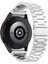 Samsung Galaxy Watch 7 40 / 44MM Gümüş Için Üç Boncuklu Metal Kayış (Yurt Dışından) 2