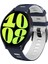 Samsung Galaxy Watch 6 40MM Gece Mavisi + Beyaz Için Silikon Kayış (Yurt Dışından) 1