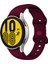 Samsung Galaxy Watch4 Classic 42MM / Watch4 40MM Şarap Kırmızısı Için Silikon Kayış (Yurt Dışından) 1