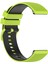 Samsung Galaxy Watch Active2 Için Silikon Watch Band 44MM Limon Yeşili+Siyah (Yurt Dışından) 2