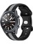 Samsung Galaxy Watch3 45MM Siyah+Gri Için Silikon Saat Bandı (Yurt Dışından) 1