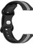 Samsung Galaxy Watch3 45MM Siyah+Gri Için Silikon Saat Bandı (Yurt Dışından) 3