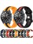 Samsung Galaxy Watch3 45MM Siyah+Gri Için Silikon Saat Bandı (Yurt Dışından) 4