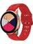 Samsung Galaxy Watch4 40/44MM Kırmızı Silikon Kayış (Yurt Dışından) 1