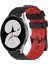 Samsung Galaxy Watch 4 40MM Siyah+Kırmızı Için Silikon Kayış (Yurt Dışından) 1