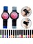 Samsung Galaxy Watch 7/6/5 Siyah Turuncu Için Fırçalanmış Peluş Watch Band (Yurt Dışından) 2
