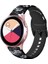 Samsung Galaxy Watch 46MM Siyah Gri Çiçek Için Silikon Kordonlu Saat (Yurt Dışından) 3