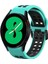 Samsung Galaxy Watch 4 44MM Su Ördeği+Siyah Için Silikon Watch Band (Yurt Dışından) 1
