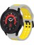 Samsung Galaxy Watch 5 40MM Gri+Sarı Için Silikon Watch Band (Yurt Dışından) 1