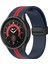Samsung Galaxy Watch5 Pro Gece Mavisi Kırmızı Için Silikon Saat Bandı (Yurt Dışından) 1