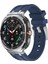 Samsung Galaxy Watch Ultra 47MM Gümüş Mavi Için Sıvı Silikon Kayış (Yurt Dışından) 1