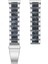 Samsung Için 22MM Üç Boncuklu Ste + Reçine Kayış Gümüş Mavi (Yurt Dışından) 2