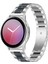Samsung Için 22MM Üç Boncuklu Ste + Reçine Kayış Gümüş Mavi (Yurt Dışından) 3