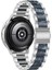Samsung Için 22MM Üç Boncuklu Ste + Reçine Kayış Gümüş Mavi (Yurt Dışından) 4
