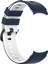 Silikon Kayış Samsung Galaxy Watch4 Clic 42MM / 46MM Samsung Galaxy Watch4 Classic Için 42MM / 46MM Gece Mavisi Beyaz (Yurt Dışından) 3