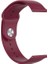 Samsung Galaxy Watch Active 2 22MM Şarap Kırmızısı Için Tek Renkli Silikon Watch Band (Yurt Dışından) 3