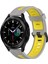 Samsung Galaxy Watch 4 Classic Için Silikon Watch Band 42MM Gri+Sarı (Yurt Dışından) 1