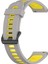 Samsung Galaxy Watch 4 Classic Için Silikon Watch Band 42MM Gri+Sarı (Yurt Dışından) 2