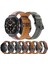 Samsung Galaxy Watch Ultra Için 47MM Dikişli Deri Kayış Yukarı Çekilmiş Deri Siyah (Yurt Dışından) 4