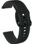 Samsung Galaxy Watch Active 2 Için 20MM Silikon Kordonlu Saat Siyah+Yeşil Çizgi (Yurt Dışından) 1