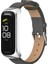 Samsung Galaxy Fit 2 Gri Gümüş Için Mikrofiber Deri Watch Band (Yurt Dışından) 1