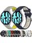Samsung Galaxy Watch 6 44MM Siyah+Gri Için 20MM Silikon Kayış (Yurt Dışından) 4