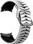 Silikon Watch Band Samsung Galaxy Watch 4 Için Clic 46MM Samsung Galaxy Watch 4 Classic Için 46MM Beyaz + Siyah (Yurt Dışından) 2