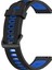 Samsung Galaxy Watch 4 Classic Için Silikon Watch Band 46MM Siyah+Mavi (Yurt Dışından) 2