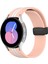 Samsung Galaxy Watch 5 44MM Pembe+Beyaz Için Silikon Watch Band (Yurt Dışından) 1
