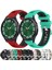 Samsung Galaxy Watch 6 Classic Için 20MM Silikon Kayış 43MM Ordu Yeşili+Siyah (Yurt Dışından) 4