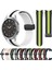 Samsung Galaxy Watch 4 Clic 46MM Siyah+Beyaz Için Silikon Watch Band (Yurt Dışından) 4