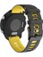 Huawei Watch GT2E Silikon Bilek Kayışı 20MM Siyah+Sarı (Yurt Dışından) 1