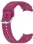 Samung Galaxy Watch4 40MM / 44MM Şarap Kırmızısı Için Silikon Kordonlu Saat (Yurt Dışından) 1