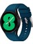 Samsung Galaxy Watch4 Için Silikon Kayış 40MM Koyu Mavi (Yurt Dışından) 4