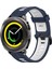 Samsung Gear Sport Koyu Mavi+Beyaz Için Silikon Saat Bandı (Yurt Dışından) 1