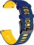 Samsung Galaxy Watch 46MM Koyu Mavi Sarı Için 22MM Silikon Kayış (Yurt Dışından) 1