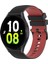 Samsung Galaxy Watch5 44MM Siyah+Kırmızı Için Silikon Saat Bandı (Yurt Dışından) 1