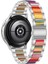 Galaxy Watch 4 Clic 42 / 46MM Gümüş Gökkuşağı Için Metal Watch Band (Yurt Dışından) 4