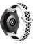 Samsung Galaxy Watch4 Için 44MM Silikon Kayış Beyaz Siyah (Yurt Dışından) 3
