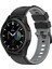 Silikon Kayış Samsung Galaxy Watch4 Clic Için 42MM / 46MM Samsung Galaxy Watch4 Classic Için 42MM / 46MM Siyah Gri (Yurt Dışından) 4
