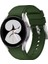 Samsung Galaxy Watch4 Için Silikon Kayış 40MM Ordu Yeşili (Yurt Dışından) 4