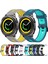 Samsung Gear Sport Zeytin Yeşili + Siyah Için Silikon Saat Bandı (Yurt Dışından) 4