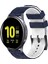 Samsung Galaxy Watch Active 2 40MM Gece Mavisi + Beyaz Için Silikon Kayış (Yurt Dışından) 1