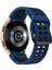 Silikon Watch Band Samsung Galaxy Watch 4 Için Clic 42MM Samsung Galaxy Watch 4 Classic Için 42MM Gece Mavisi + Siyah (Yurt Dışından) 2