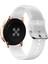 Samsung Galaxy Watch4 40/44MM Beyaz Parıltılı Silikon Kayış (Yurt Dışından) 3