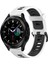 Samsung Galaxy Watch 4 Classic Için Silikon Watch Band 42MM Beyaz+Siyah (Yurt Dışından) 1