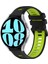Samsung Galaxy Watch 6 40MM Siyah+Yeşil Için 20MM Silikon Kayış (Yurt Dışından) 1