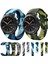 Samsung Gear S3 Gri Için Dimi Kamuflaj Silikon Kordonlu Saat (Yurt Dışından) 4